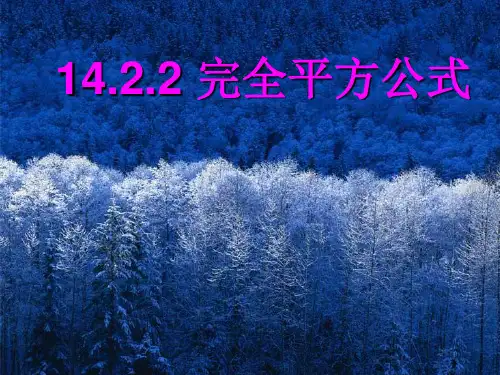 人教版数学八年级上册完全平方公式ppt课堂课件