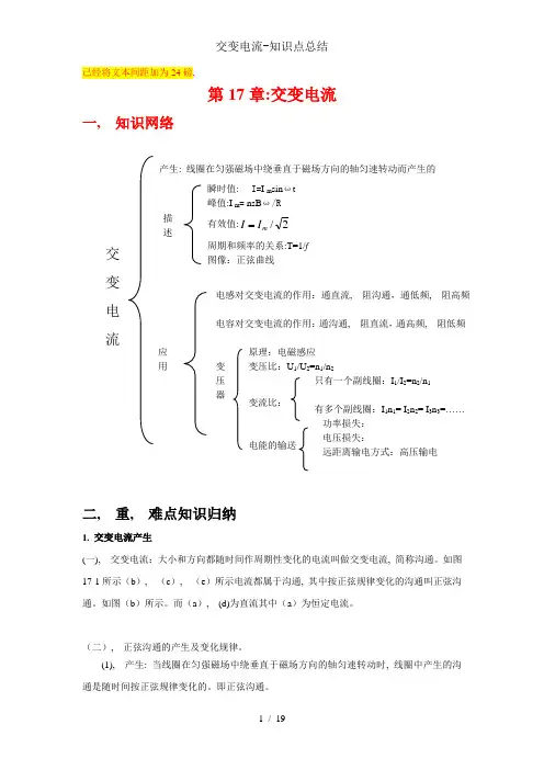 交变电流-知识点总结