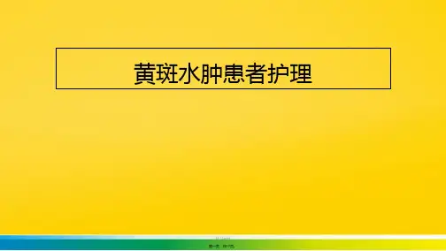 黄斑水肿护理查房(共17张PPT)优秀