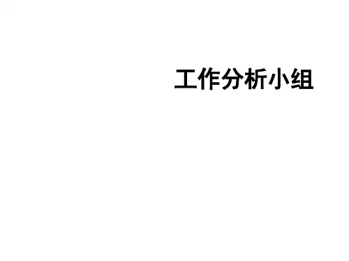 人力资源管理工作分析的工作实例 PPT