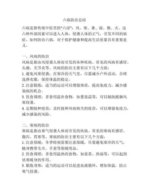 六病防治总结