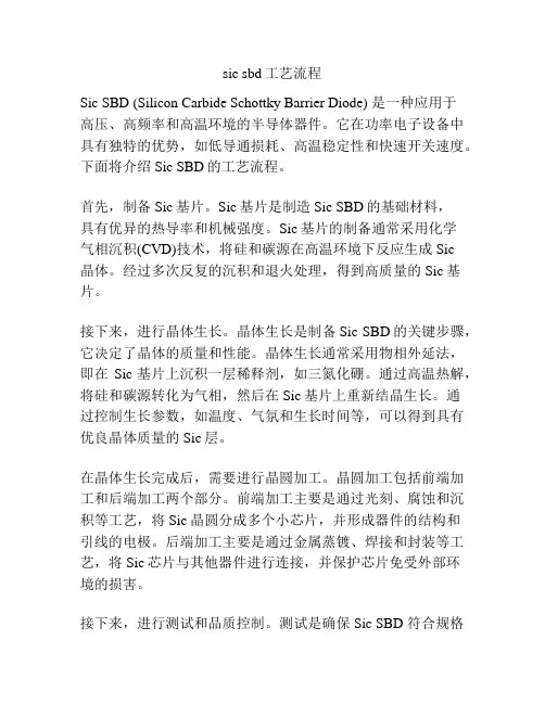 sic sbd工艺流程