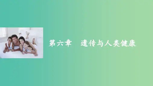 高中生物 第六章 遗传与人类健康 浙科版必修2