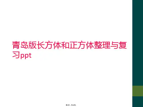 青岛版长方体和正方体整理与复习ppt
