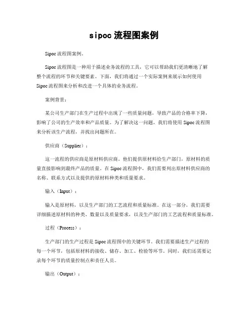 sipoc流程图案例