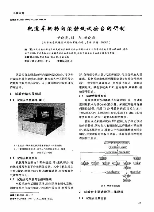 轨道车辆转向架静载试验台的研制