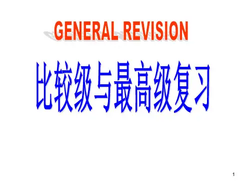 中考比较级、最高级复习ppt课件