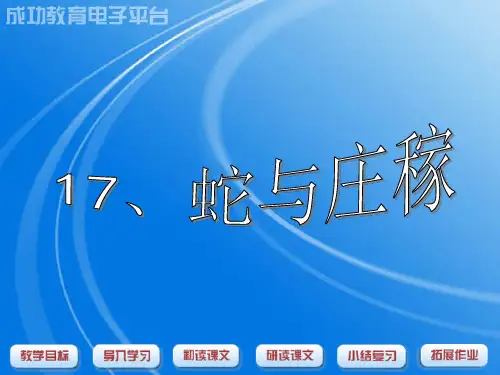 17、蛇与庄稼课件