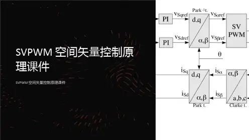 svpwm空间矢量控制原理课件