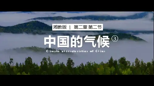湘教版八年级地理上册2.2中国的气候(第3课时)