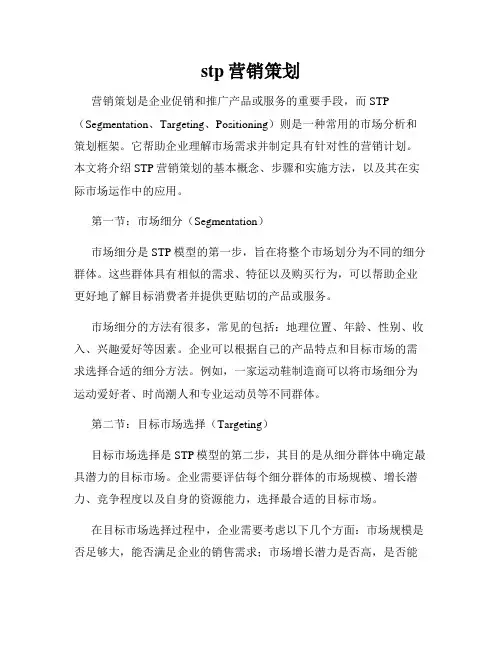 stp营销策划