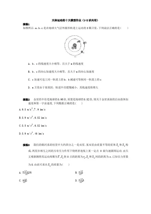 物理十大天体模型