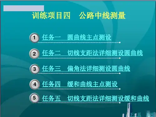 公路中线测量
