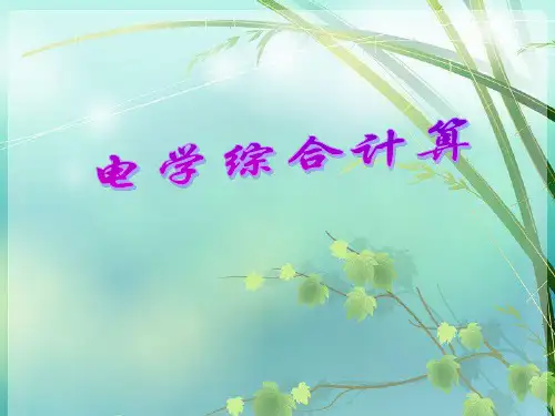 中考物理专题复习《电学综合计算》精品PPT课件