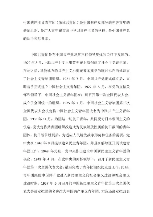 中国共产党主义青年团