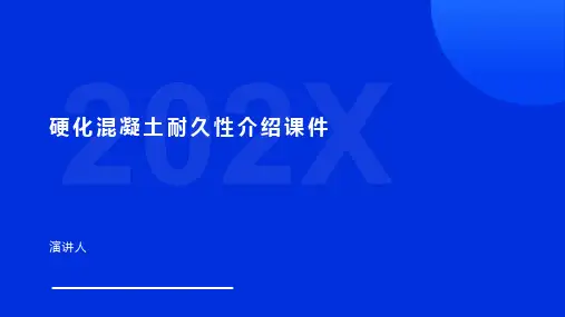 硬化混凝土耐久性介绍课件