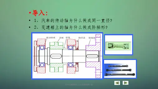 汽车机械基础-汽车常用零件-轴