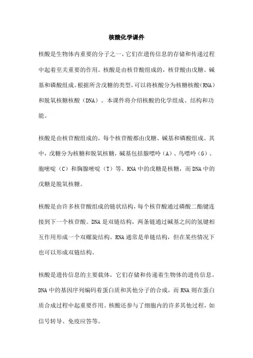 核酸化学课件 