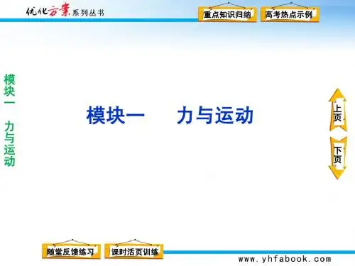 模块一专题一力与物体的平衡
