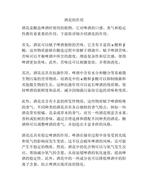 酒花的作用