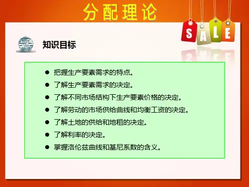 西方经济学-分配理论