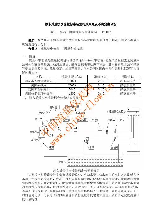 静态质量法检定装置