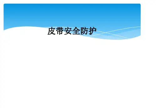 皮带安全防护
