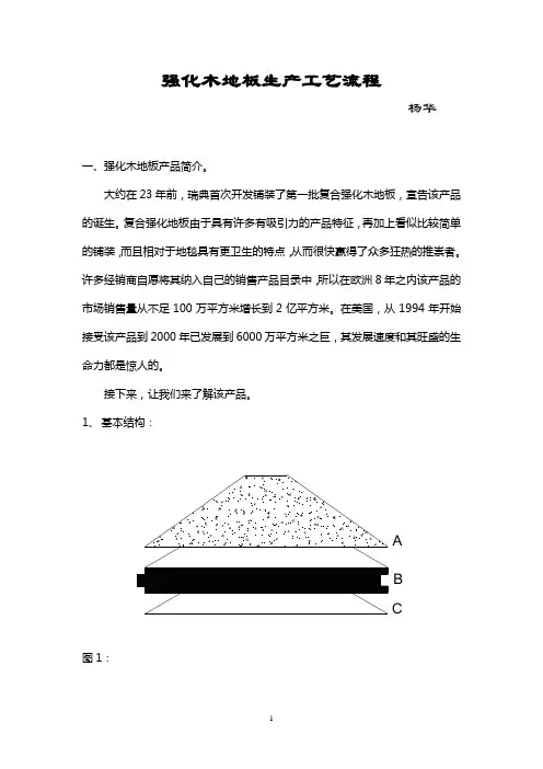强化木地板生产工艺流程