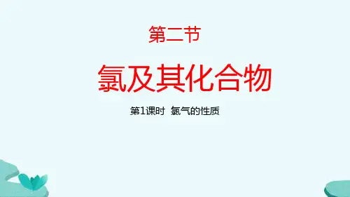 氯气的性质课件高一上学期化学人教版