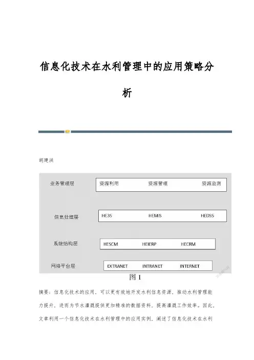 信息化技术在水利管理中的应用策略分析