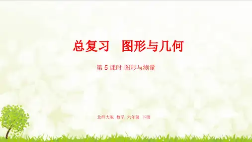 最新北师大版六年级数学下册总复习《图形与几何：图形与测量》精品课件  课时5