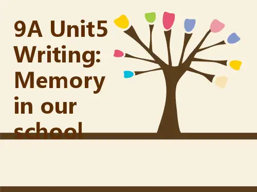 牛津上海英语九年级上册 Unit 5 Writing(共15张PPT)
