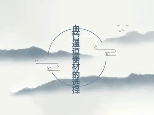 血管通道器材的选择素材