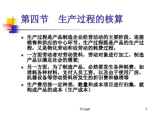 《生产过程的核算》PPT课件