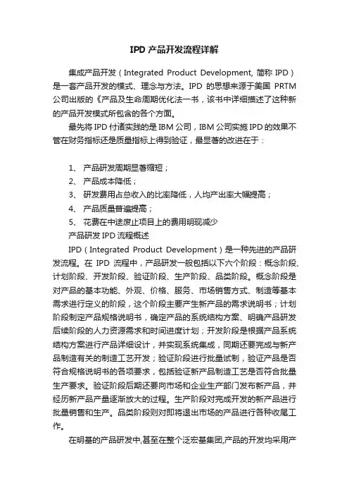 IPD产品开发流程详解