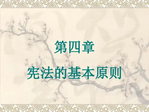 宪法的基本原则