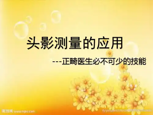 头影测量的应用 PPT