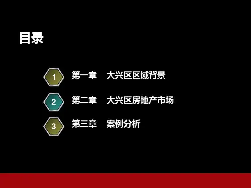 10月21日北京大兴区房地产市场调研报告ppt课件