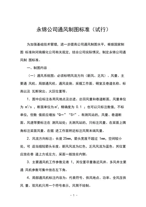 通风制图标准