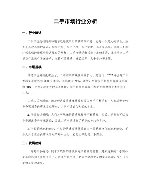 二手市场行业分析