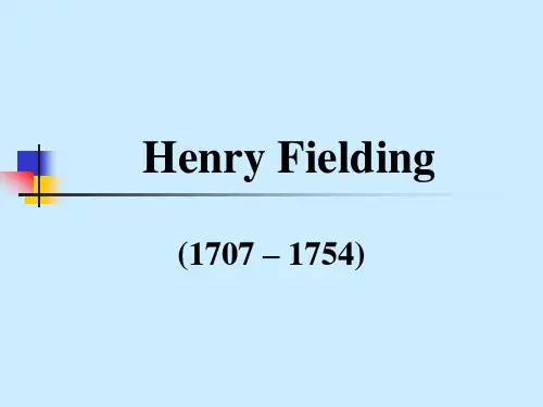 英国文学 Henry Fielding