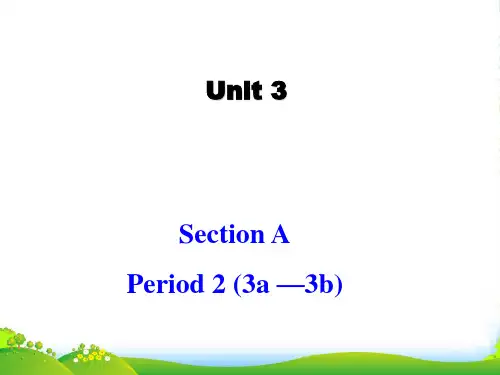 人教英语九年级全册Unit3Section A3a —3b(共17张PPT)