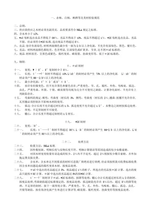 原材料品质检验规范