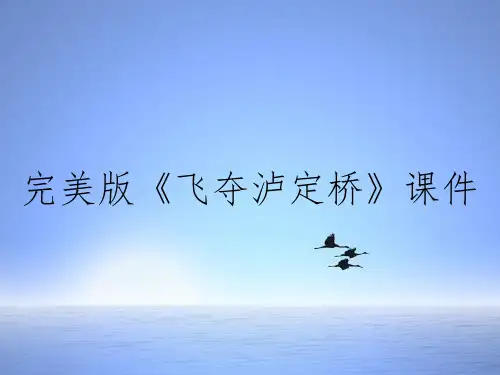 完美版《飞夺泸定桥》课件