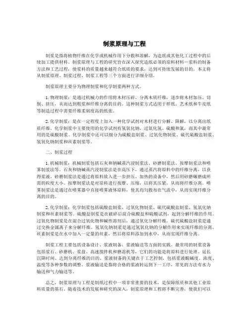 制浆原理与工程