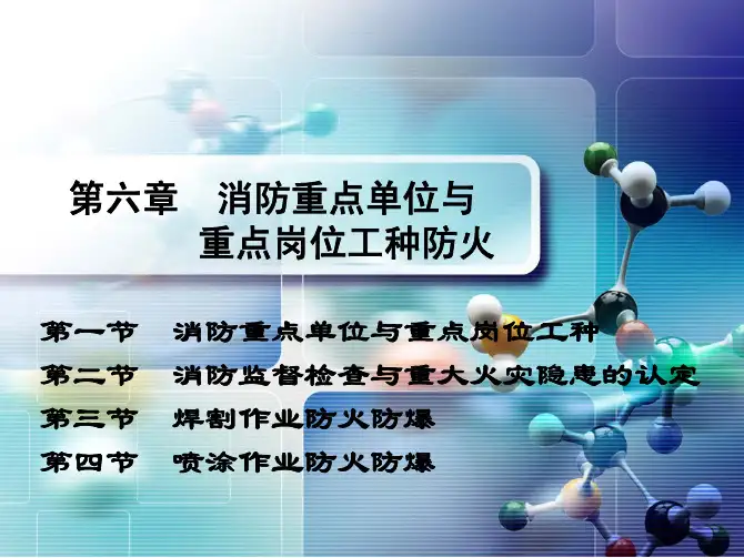 第四节  喷涂作业防火防爆