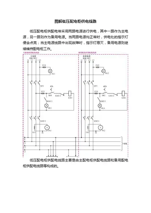 图解低压配电柜供电线路