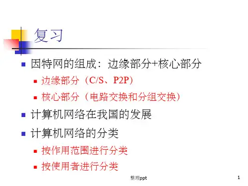 计算机网络评价网络的性能指标