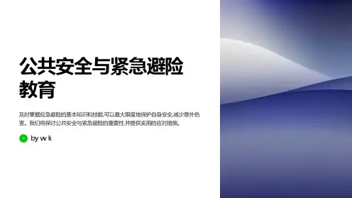 公共安全与紧急避险教育PPT