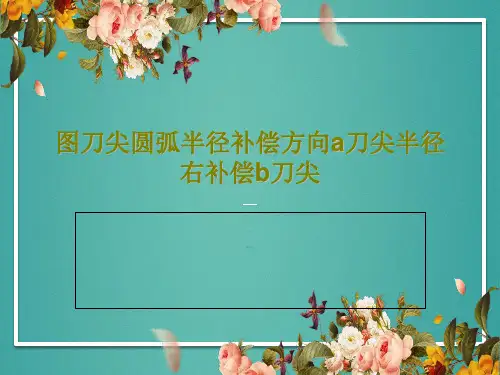 图刀尖圆弧半径补偿方向a刀尖半径右补偿b刀尖77页PPT